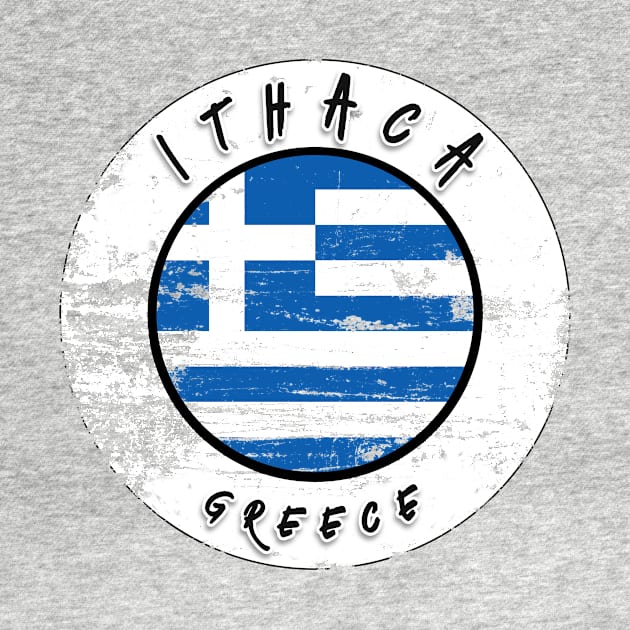 Ithaca Greece Vintage by Travel Penguin